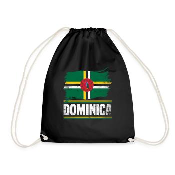Dominique Dominique Drapeau dominicain - Sac de sport léger - noir - Devant