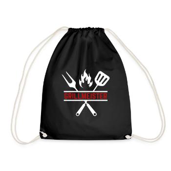 grillmeister - Turnbeutel - Schwarz - Vorne