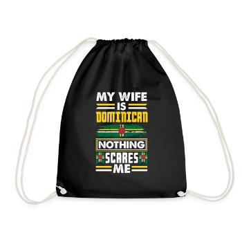 Dominique Dominique Dominique Drapeau Ma femme est - Sac de sport léger - noir - Devant