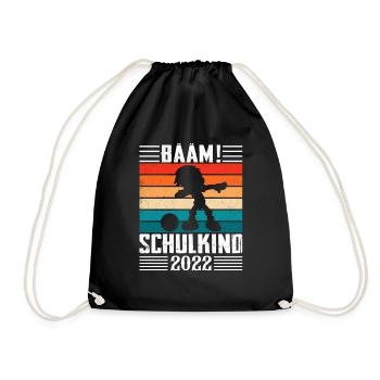 Schulkind 2022 - Turnbeutel - Schwarz - Vorne