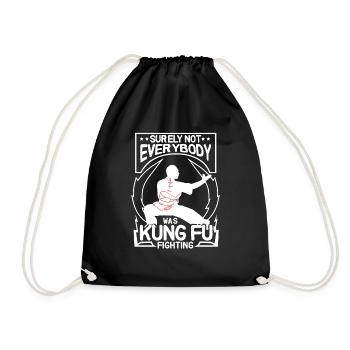 Not Everybody Was Doing Kung Fu - Drawstring Bag - black - Front