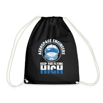 Aerospace Engineer Keep You Flying High - Drawstring Bag - black - Front