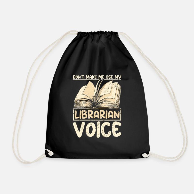Ne me faites pas utiliser mon vice de bibliothécaire - Sac de sport léger - noir