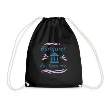 Tshirt homme Banquier du tonerre - Sac de sport léger - noir - Devant