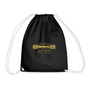 Meilleur joueur de badminton de la galaxie Shuttlecock - Sac de sport léger - noir - Devant