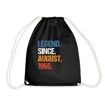 Légende depuis août 1966 Anniversaire - Sac de sport léger - noir - Devant