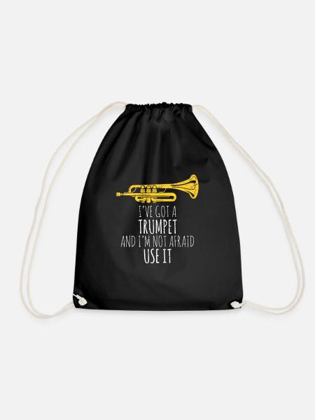 I've Got A Trumpet Funny Trumpet Player Jazz March - Turnbeutel - Schwarz
