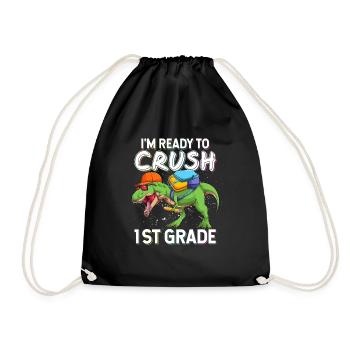 I'm Ready To Crush 1st Grade Dinosaur - Sac de sport léger - noir - Devant
