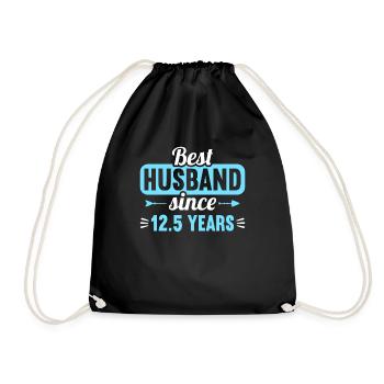 Best Husband Since 12,5 Years 12,5th Wedding Day - Turnbeutel - Schwarz - Vorne