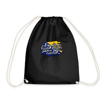 Balkan Bosnia Saying Flag Proud - Balkans - Drawstring Bag - black - Front