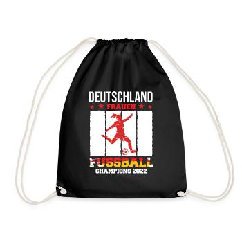 CHAMPIONNE D’ALLEMAGNE DE FOOTBALL FÉMININ 2022 - Sac de sport léger - noir - Devant