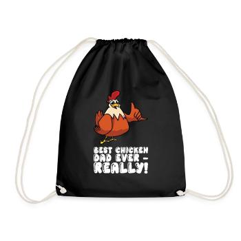 Le meilleur père de poulet de tous les temps - Sac de sport léger - noir - Devant