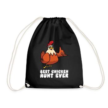 Meilleure tante de poulet de tous les temps - Sac de sport léger - noir - Devant