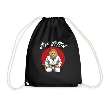 Jiu Jitsu Lion - Brasilianisches Jiu Jitsu MMA - Turnbeutel - Schwarz - Vorne