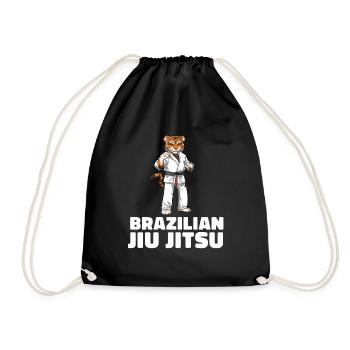 Brasilianisches Jiu Jitsu und Grappling - MMA BJJ - Turnbeutel - Schwarz - Vorne