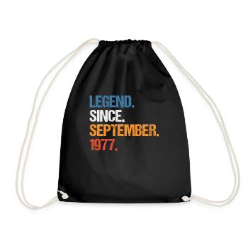 Légende depuis septembre 1977 Anniversaire - Sac de sport léger - noir - Devant