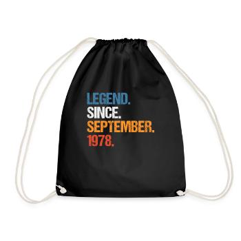 Légende depuis septembre 1978 Anniversaire - Sac de sport léger - noir - Devant