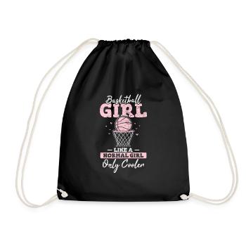 Basketball Girl Funny Basketball Player Basketball - Drawstring Bag - black - Front