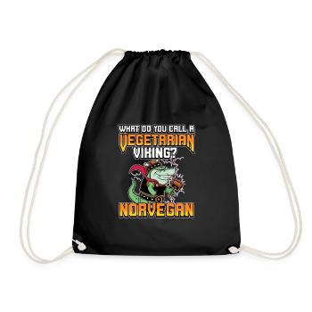 Conception de la mythologie viking nordique pour les guerriers vikings - Sac de sport léger - noir - Devant