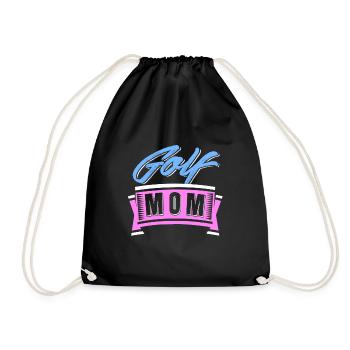 Golf Mom Awesome Retro Golfing T-Shirt Cadeau - Sac de sport léger - noir - Devant
