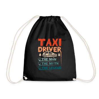 Taxi driver man myth legend - Drawstring Bag - black - Front