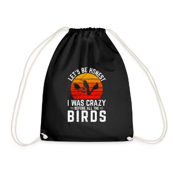 Soyons honnêtes Drôles d’oiseaux Amateurs Cool Bird Watchi - Sac de sport léger - noir - Devant