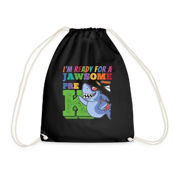 Glücklich ersten Tag Schule Pre K Awesome Geschenk - Turnbeutel - Schwarz - Vorne