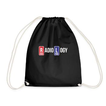Radiologie Radiologe Mediziner Krankenhaus Arzt - Turnbeutel - Schwarz - Vorne
