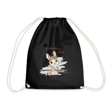 Leaf Autumn Tree Orange Fall Leaves Season - Drawstring Bag - black - Front