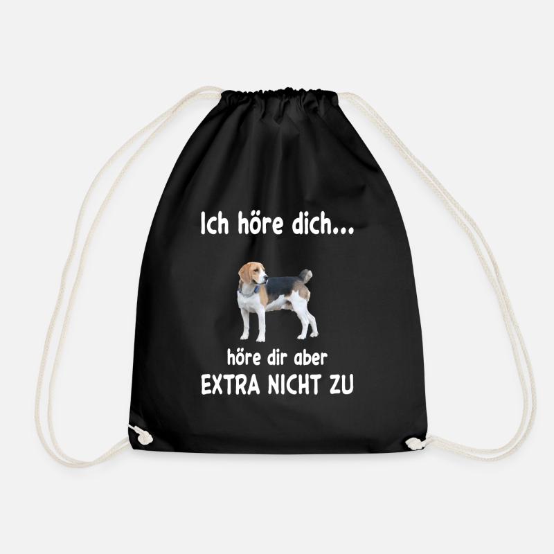 Beagle Hund - Beagle - Turnbeutel - Schwarz