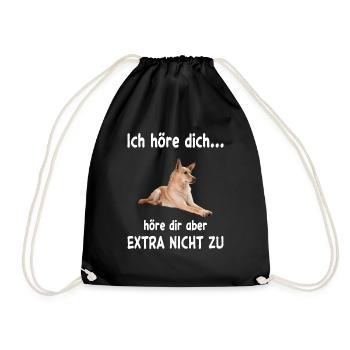 Carolina Dog Hund - Carolina Dog - Turnbeutel - Schwarz - Vorne