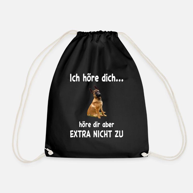 Malinois Hund - Malinois - Turnbeutel - Schwarz
