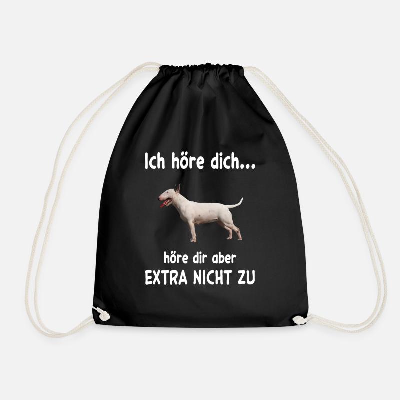 Bullterrier Hund - Bullterrier - Turnbeutel - Schwarz