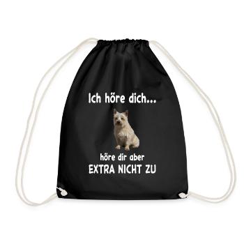 Cairn Terrier Hund - Cairn Terrier - Turnbeutel - Schwarz - Vorne