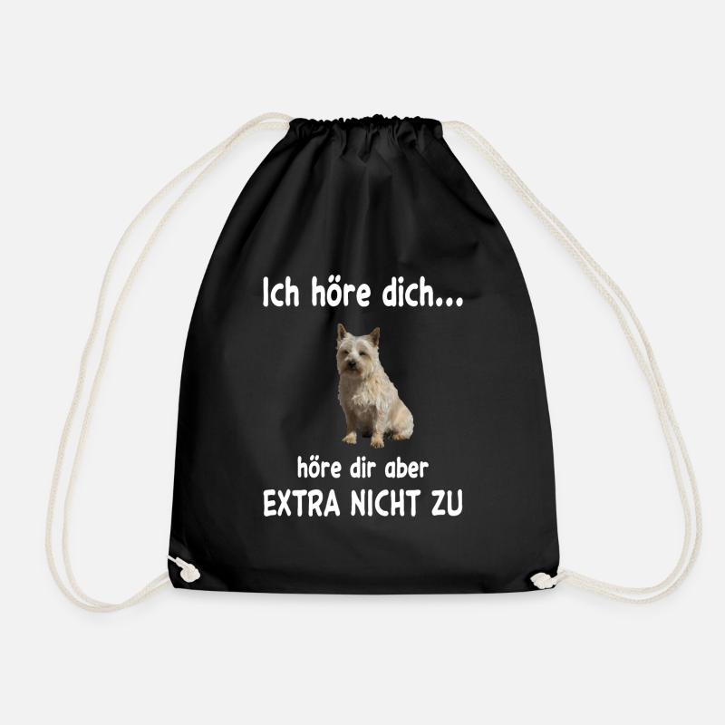 Cairn Terrier Hund - Cairn Terrier - Turnbeutel - Schwarz