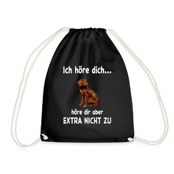 Deutscher Wachtelhund Hund - Deutscher Wachtelhund - Turnbeutel - Schwarz - Vorne