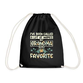 Grand-mère est mon nom préféré - Sac de sport léger - noir - Devant