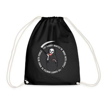 Grim Reaper Kaffee - Turnbeutel - Schwarz - Vorne