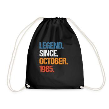 Légende depuis octobre 1985 Anniversaire - Sac de sport léger - noir - Devant