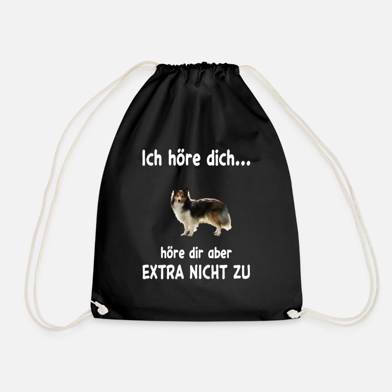 Sheltie Hund - Sheltie - Turnbeutel - Schwarz