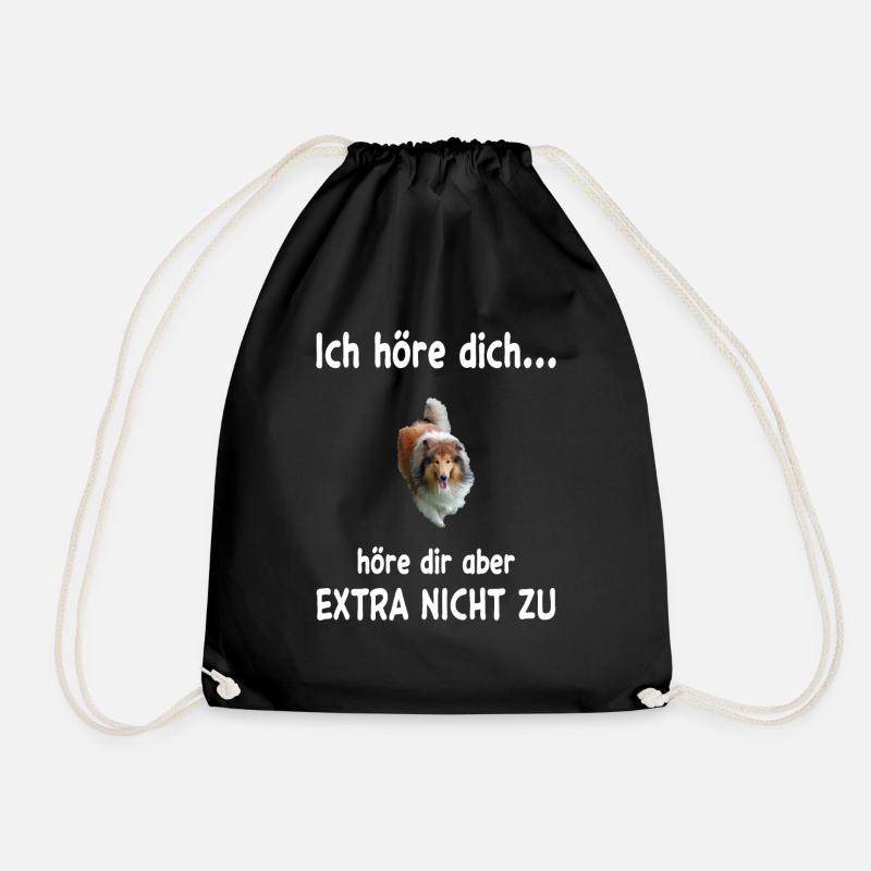 Sheltie Hund - Sheltie - Turnbeutel - Schwarz