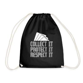 Les cartes à collectionner le collectent le protègent le respectent - Sac de sport léger - noir - Devant