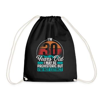 30 Birthday Idea Men Birthdays Funny 30 Year Old - Turnbeutel - Schwarz - Vorne