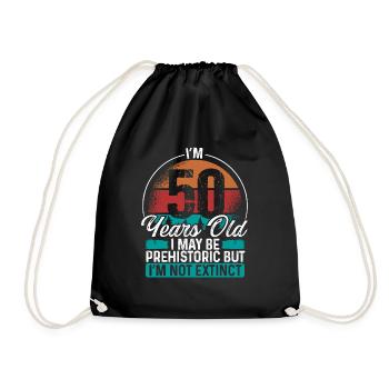 50 Birthday Idea Men Birthdays Funny 50 Year Old - Turnbeutel - Schwarz - Vorne