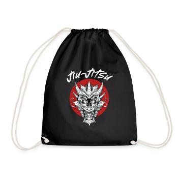 Jiu Jitsu Drachenkopf Brazilian Jiu Jitsu MMA - Turnbeutel - Schwarz - Vorne