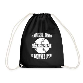 Baseball Baseball Lover Cadeau Jeu de baseball - Sac de sport léger - noir - Devant