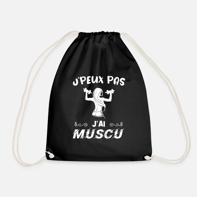 J peux pas j ai muscu - Sac de sport léger - noir