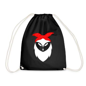 Hibou - Sac de sport léger - noir - Devant