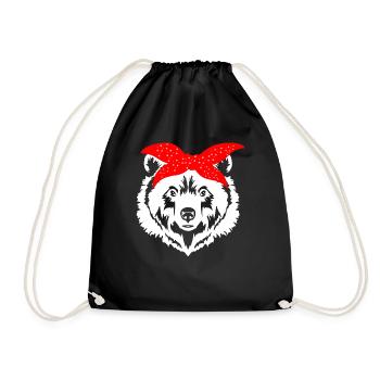 Ours suisse - Sac de sport léger - noir - Devant