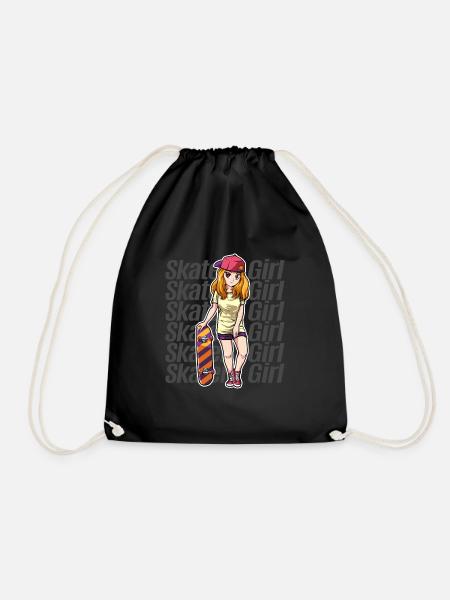 Skateboard Filles Patinage Skateboard - Sac de sport léger - noir